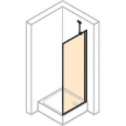 Hüppe Seitenwand Design Pure Für Schwingtür BxH: 90 Cm X 200 Cm Silber Matt -Villeroy Verkaufe 01105 2438 HPUVR8P10MAK 20 1