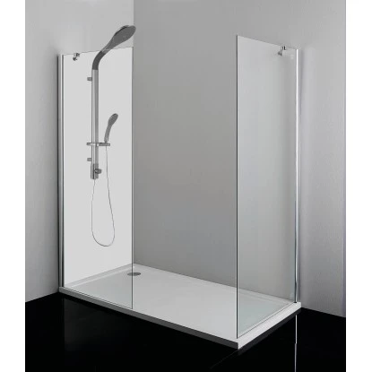 Seitenwand Sanoflex 6 Mm Chrom 65 Cm X 195 Cm 2 Seitenwand Sanoflex 6 Mm Chrom 65 Cm X 195 Cm – Bild 2