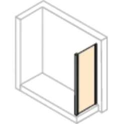 Hüppe Seitenwand EasyEntry Für Gleittür BxH: 70 Cm X 200 Cm Silber Hochglanz -Villeroy Verkaufe 06610 2438 HPUV1C254NUC 20 1