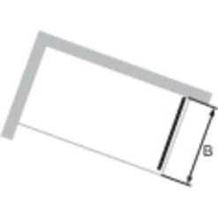 Hüppe Seitenwand EasyEntry Für Gleittür BxH: 70 Cm X 200 Cm Silber Hochglanz -Villeroy Verkaufe 06610 2438 HPUV2C254NUC 21 1