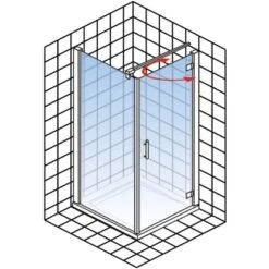 Schulte Drehtür Inkl. Seitenwand Toura Türanschlag Rechts 90 Cm X 90 Cm X 200 Cm -Villeroy Verkaufe 0845 2053 EP666218341500 2