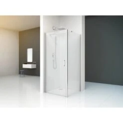 Baliv Seitenwand Für Duschkabine DUK-80.60W 80 Cm X 195 Cm Chrom -Villeroy Verkaufe 111062 AB01 190221 L RET01