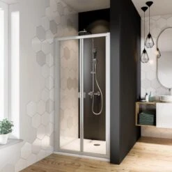 Breuer Falttür Fara Für Nische Oder Seitenwand Alu Silber Matt 80 Cm -Villeroy Verkaufe 154261 2570 0101