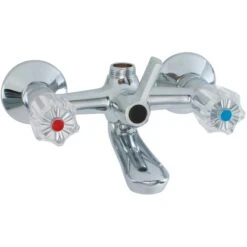 Sanitop-Wingenroth Zweigriffmischer Wannenarmatur Standard Plus Chrom