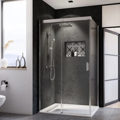 Breuer Seitenwand Für Schiebetür Panorama Chrom Klarglas 90 Cm 1 Breuer Seitenwand Für Schiebetür Panorama Chrom Klarglas 90 Cm