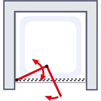 Schulte Falttür Kristall/Trend 90 Cm X 185 Cm Echtglas Klar Hell 4 Schulte Falttür Kristall/Trend 90 Cm X 185 Cm Echtglas Klar Hell – Bild 4