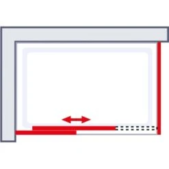 Schulte ExpressPlus Gleittür MasterClass Links Chromoptik 120x80x200cm -Villeroy Verkaufe 32020 2053 4060991038471 6