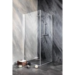 Sanotechnik Drehtür Brava 65 Cm X 195 Cm Klarglas -Villeroy Verkaufe 338 4633 BeispielEcklsung2