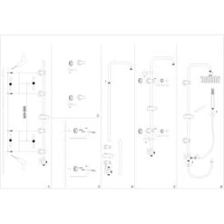 AquaSu Duschsystem Proda Mit 1 Strahlart Eckig Chrom -Villeroy Verkaufe 4006596723299 723299 87