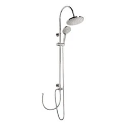 AquaSu Duschsystem Pitus Mit 4 Strahlarten Rund Chrom