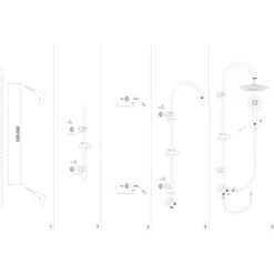 AquaSu Duschsystem Pitus Mit 4 Strahlarten Rund Chrom -Villeroy Verkaufe 4006596723336 723336 87