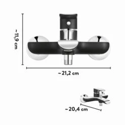 Baliv Wannenarmatur WA-5071 Schwarz-Chrom -Villeroy Verkaufe 4007874111715 VM01 260521