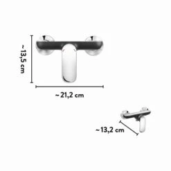 Baliv Duscharmatur DU-5071 Chrom-Schwarz -Villeroy Verkaufe 4007874111722 VM01 260521