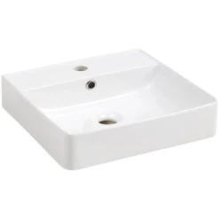 Fackelmann Aufsatzwaschbecken Vaida Keramik 40,5 Cm Weiß