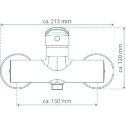 Schütte Duscharmatur Futura Chrom 7 Schütte Duscharmatur Futura Chrom -Villeroy Verkaufe 4008431180403 2759 99