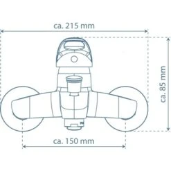 Einhebelmischer-Wannenarmatur Athos Plus Chrom -Villeroy Verkaufe 4008431413006 2759 99