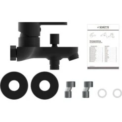 Schütte Wannenarmatur Denver Schwarz Matt -Villeroy Verkaufe 4008431443065 2759 3