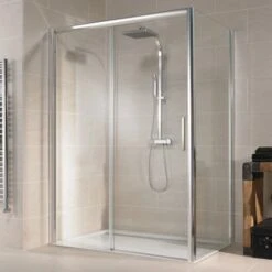 Schulte Schiebetür 2-teilig Für Seitenwand Kristall/Trend 120 Cm X 200 Cm