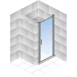 Schulte Drehtür Toura Nische Pendelbar Schwarz 200 X 100 Cm Klar Hell Anschlag R -Villeroy Verkaufe 4060991070013 2053 6