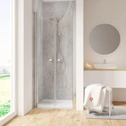 Schulte ExpressPlus Pendeltür In Nische Garant 2.0 Chromoptik 200 Cm X 100 Cm