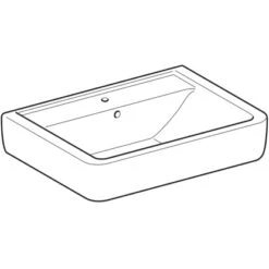 Geberit Aufsatzwaschbecken Renova Plan 65 Cm Weiß -Villeroy Verkaufe 4123 225165000 Perspective