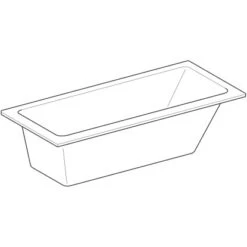Geberit Rechteck-Badewanne Tawa 170 Cm Weiß 5 Geberit Rechteck-Badewanne Tawa 170 Cm Weiß -Villeroy Verkaufe 4123 650475000 Perspective