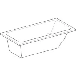 Geberit Rechteck-Badewanne Renova 160 Cm Weiß 6 Geberit Rechteck-Badewanne Renova 160 Cm Weiß -Villeroy Verkaufe 4123 657360000 Perspective