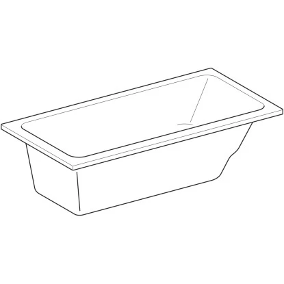 Geberit Rechteck-Badewanne Renova 160 Cm Weiß 3 Geberit Rechteck-Badewanne Renova 160 Cm Weiß – Bild 3