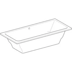 Geberit Rechteck-Badewanne Renova Duo 180 Cm Weiß 5 Geberit Rechteck-Badewanne Renova Duo 180 Cm Weiß -Villeroy Verkaufe 4123 657380000 Perspective