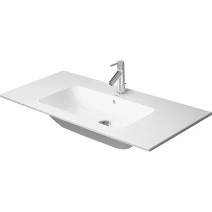 Duravit Möbelwaschbecken ME 103 Cm Weiß Mit 1 Hahnloch 1 Duravit Möbelwaschbecken ME 103 Cm Weiß Mit 1 Hahnloch
