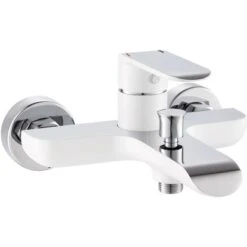 Baliv Wannenarmatur WA-5070 Weiß-Chrom