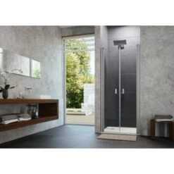 Hüppe Pendeltür Design Pure In Nische BxH: 80 Cm X 190 Cm Silber Matt