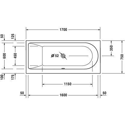 Duravit Badewanne Darling New 170 Cm X 75 CmRückenschräge Links Weiß 2 Duravit Badewanne Darling New 170 Cm X 75 CmRückenschräge Links Weiß – Bild 2
