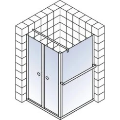 Schulte Garant Pendeltür 90 Cm Echtglas Bella -Villeroy Verkaufe 964225 4081 2