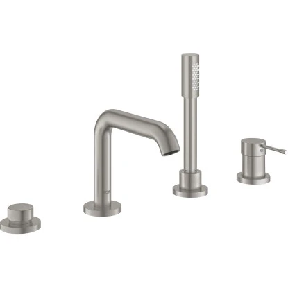 Grohe Einhand-Wannenkombination 4-Loch Essence Supersteel 1 Grohe Einhand-Wannenkombination 4-Loch Essence Supersteel